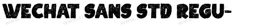 WeChat Sans Std Regu字体转换